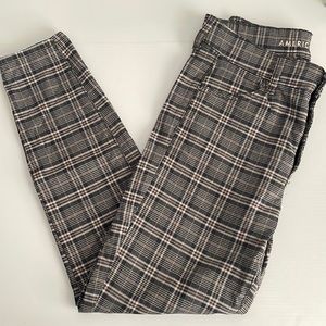 AE Plaid Stretch Pants - Size 4 SHORT